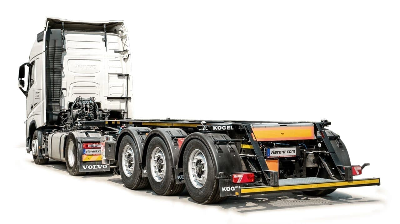 Kögel Port konténerszállító félpótkocsi bérlés