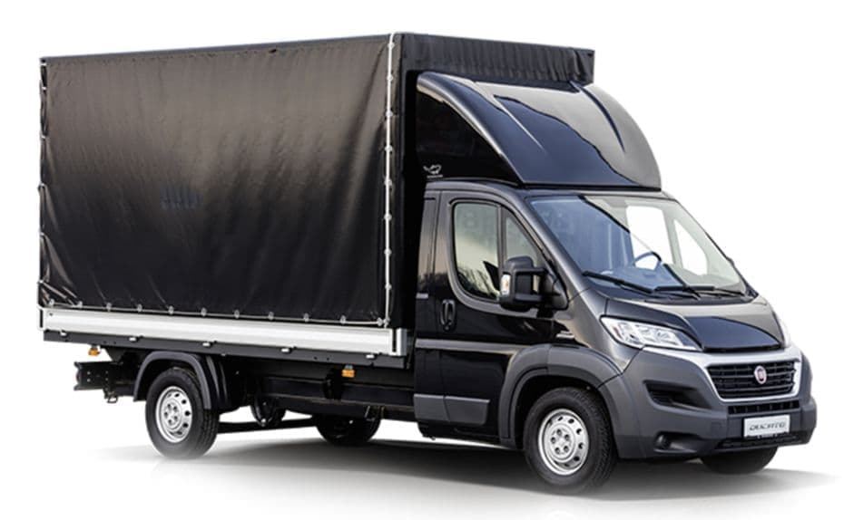 Fiat Ducato plató-ponyvás kisteherautó bérlés