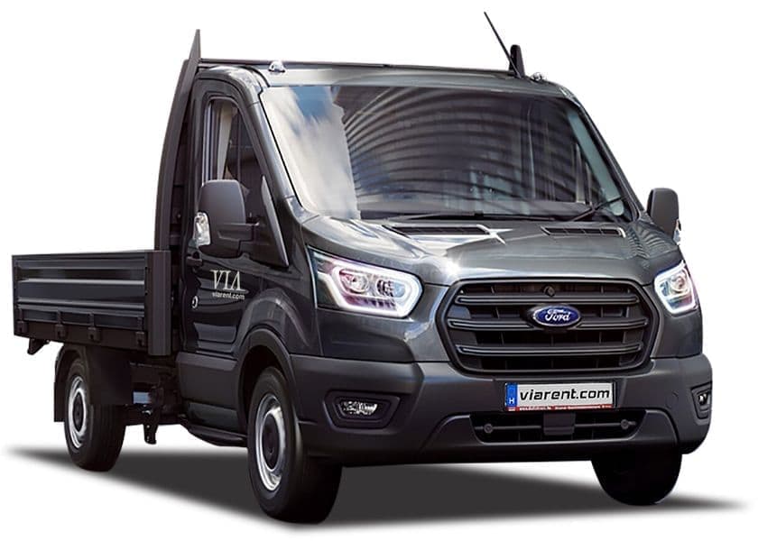 Ford Transit plató-ponyvás kisteherautó bérlés