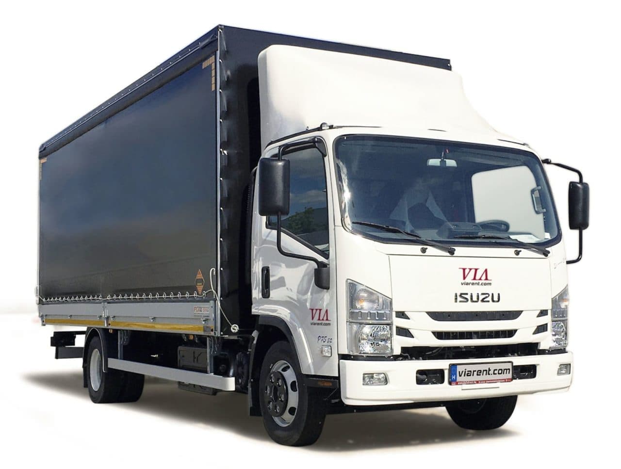 ISUZU 5,5-14 plató-ponyvás teherautó bérlés